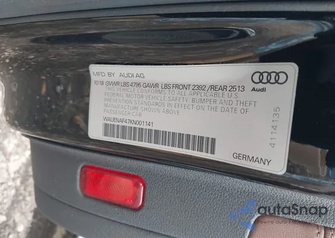 2019 Audi A4 45 Premium from USA, damaged, VIN WAUENAF47KN001141